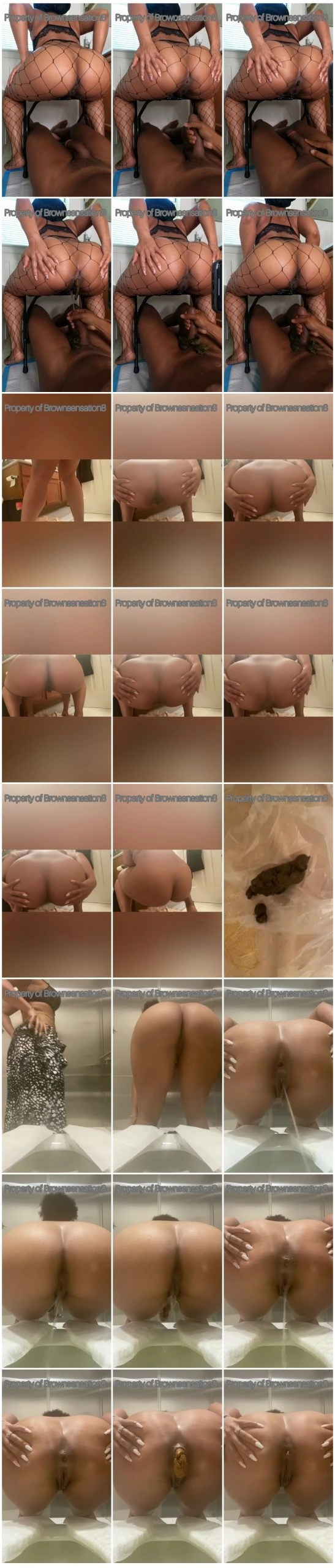 Brownsensations - Random Shitting 5 [Scat sex,pissing, shit,  Toilet Slavery, Fingering]