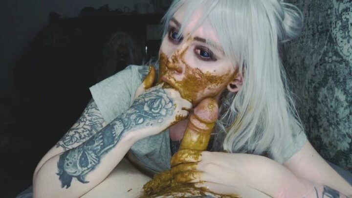 DirtyBetty – Scat + piss drinking + dirty blowjob