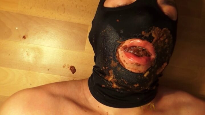 Femdom Shit and Enema to slave mouth