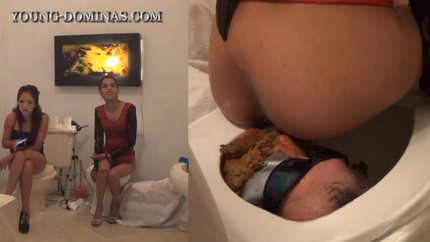 Screenshot 1 from Hidden Toilet Slave Face Shitting Part 5 HD P1