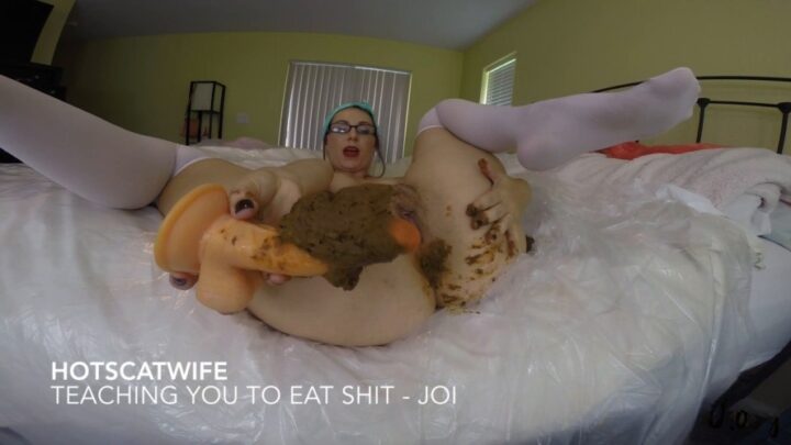 HotScatWife – Teaching you to eat SHIT – Jerkoff Instructional P1