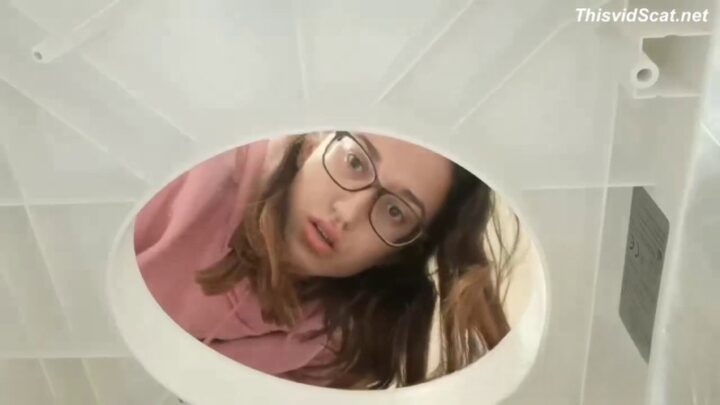 Long Close Up Toilet Session with My Asshole Slowly Opening for a Big Log. P1