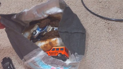 Screenshot 1 from PooGirlSofia – Messy Vintage Toy Car Fetish custom video (Extended Version)