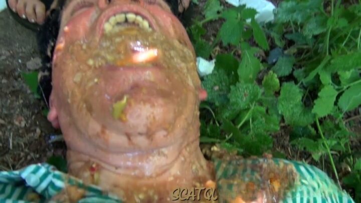 Shit into mouth in the Woods P3