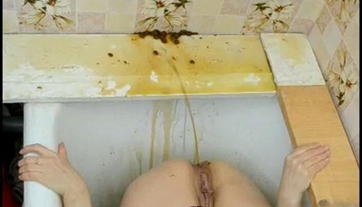 TattyDirtyPoo – Enema in the Bathroom From a Different Angle
