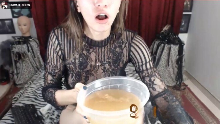 Webcam Show Eating Shit and drinking Vomit. P1